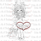 RS00007 Tangled Lights Clear Cling Rubber Stamp