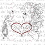RS00004 Birds of A Feather Clear Cling Rubber Stamp