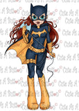 Cute As A Button Designs IMG00437-Batgirl-Pre-Colored Digital Download