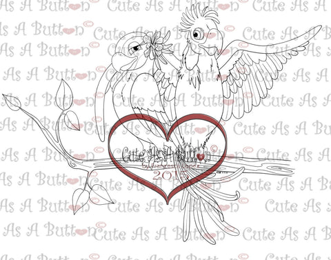 IMG00300 Love Birds Digital Digi Stamp
