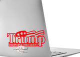 Patriotic Trump The People’s President Vinyl Car Decal Decal Cellphone Laptop Mug