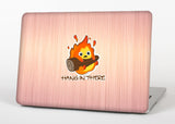 ANIME Calcifer Hang In There Vinyl STICKER  Bicycle Cellphone Laptop Vinyl