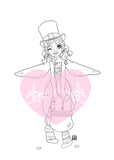 IMG00614 - Leprechaun Fairy Digital Digi Stamp