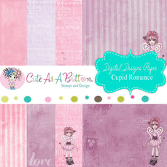 Cute As A Button Digital Papers
