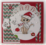 IMG00340 Kitty Christmas List Digital Digi Stamp