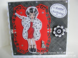 RS00008 Cruella Clear Cling Rubber Stamp