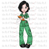IMG00046 Nurse Gen Asian Digital Digi Stamp