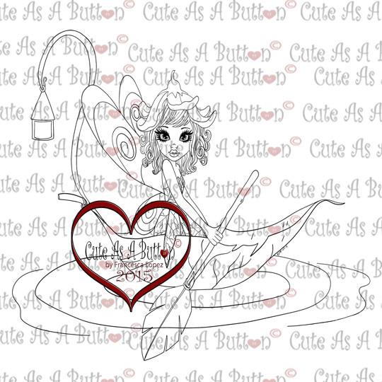 Cute As A Button Designs IMG00178 Liliana Fairy Digital Digi stamp