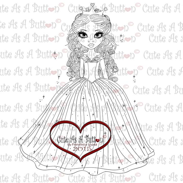 IMG00190 Princess Cinderella Digi Stamp