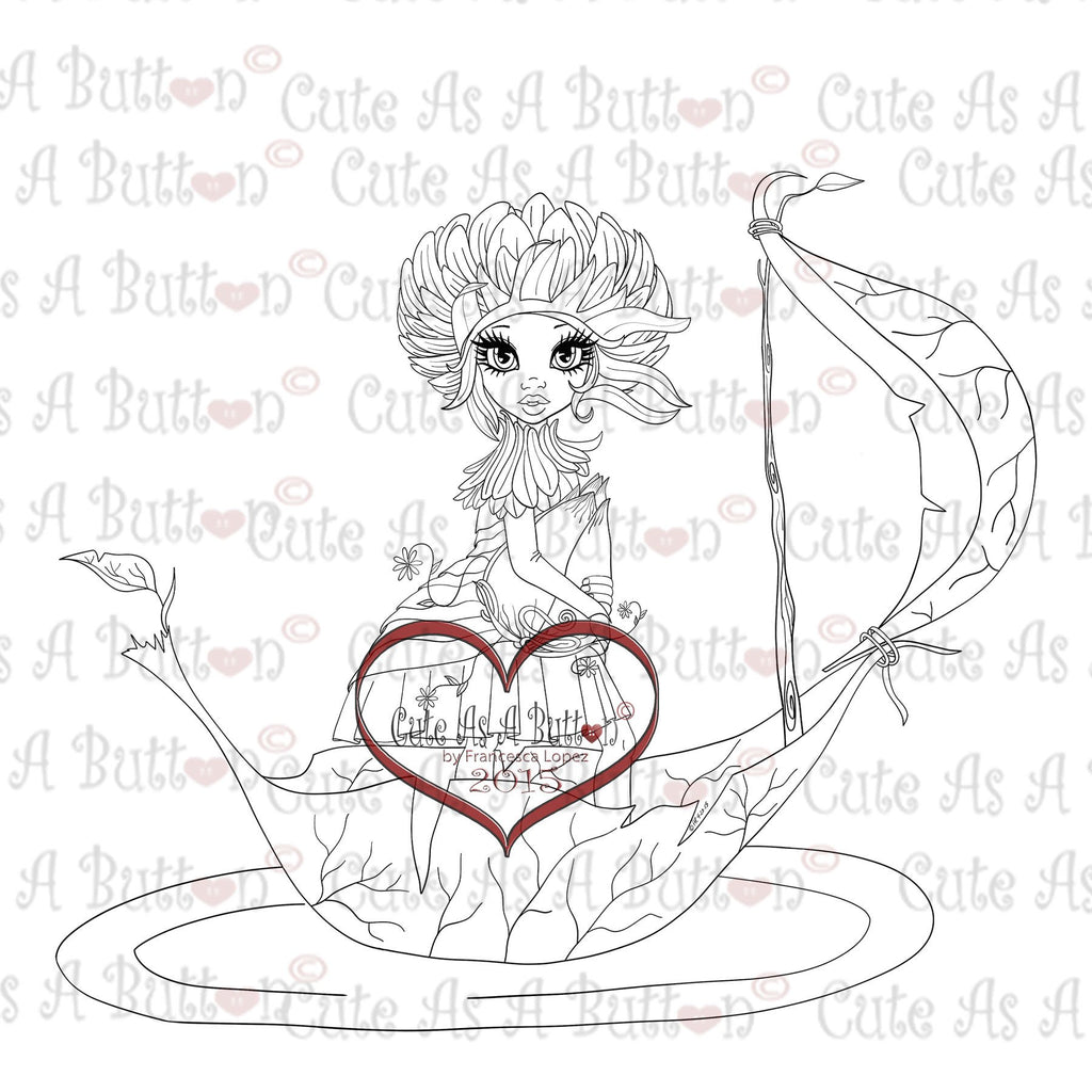 Cute As A Button Digistamp IMG00325 Fairy Ride Digi Stamp