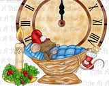 IMG00342 Pre-Colored Not A Creature Was Stirring Digital Digi Stamp