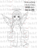 IMG00344 Christmas Angel Digital Digi Stamp