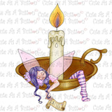 Cute As A Button Digistamps IMG00351 Sleeping Fairy Digital Digi Stamp