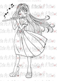 Cute As A Button Digistamp IMG00379 Love Song Digital Digi Stamp