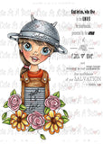 IMG00418 Protected by Faith - Bible Journaling Bookmark Digital Digi Stamp