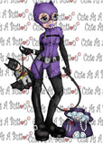 Cute As A Button Designs IMG00438-Catwoman-Pre-colored Digital Download