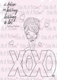 Cute As A Button Designs IMG00499 Hugs and Kisses Digital Digi Stamp