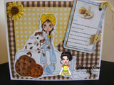 Cute As A Button Digistamps IMG00321 Milk and Cookies Digital Digi Stamp