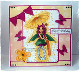IMG00322 Sunflower Fairy Digital Digi Stamp