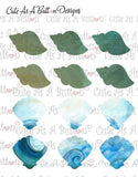 PL00003 Seaweed Mermaid Pocket Pal Letter KIT Instant Download
