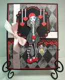 Cute As A Button Designs IMG00430-Pierrot-Clown-Pre-Colored Digital Digi Stamp