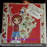 IMG00086 Reindeer Ears Costume Digital Digi Stamp