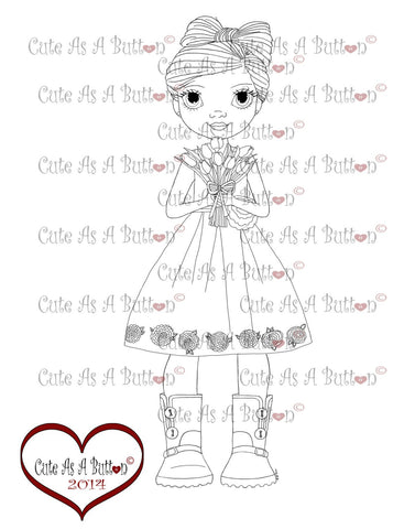 Cute As A Button Stamps Picture Perfect Digistamp