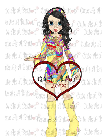 IMG00048PC Groovy Girl Pre-Colored  Digistamp