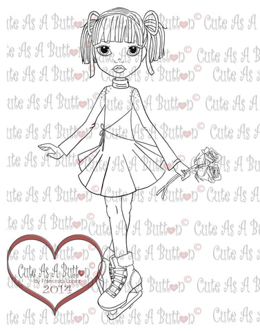 Cute As A Button Digistamps Lexi-Ice Castles Digi Stamp