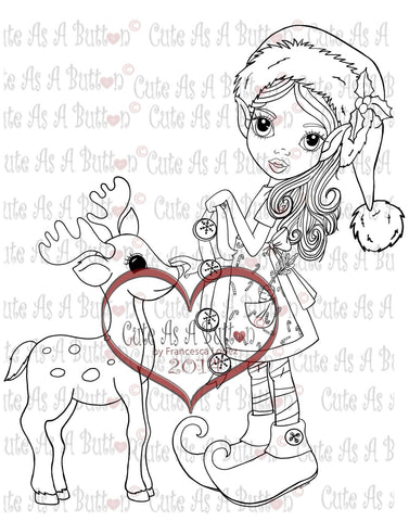 IMG00100 Reindeer Bells Digital Digi Stamp