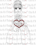 IMG00235 Wedding Dress Digital Digi Stamp