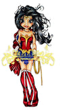 IMG00236 Wonder Woman Digital Digi Stamp