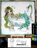 IMG00238 Bathtub Mermaid Digital Digi Stamp