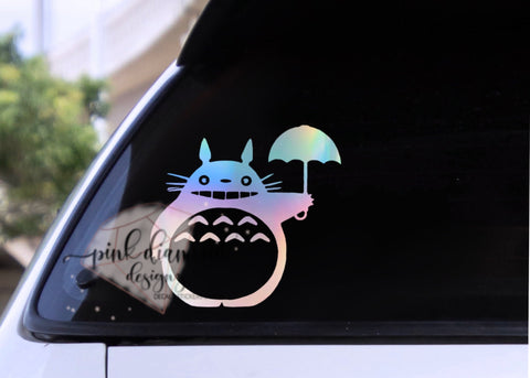 Anime Ghibli Totoro Umbrella Car Decal Cellphone Laptop Mug