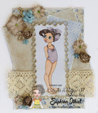 IMG00297 Lillebelle - Vintage Swimsuit Digital Digi Stamp
