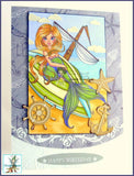 Cute As A Button Designs IMG00514 Shipwreck Mermaid Digital Digi Stamp